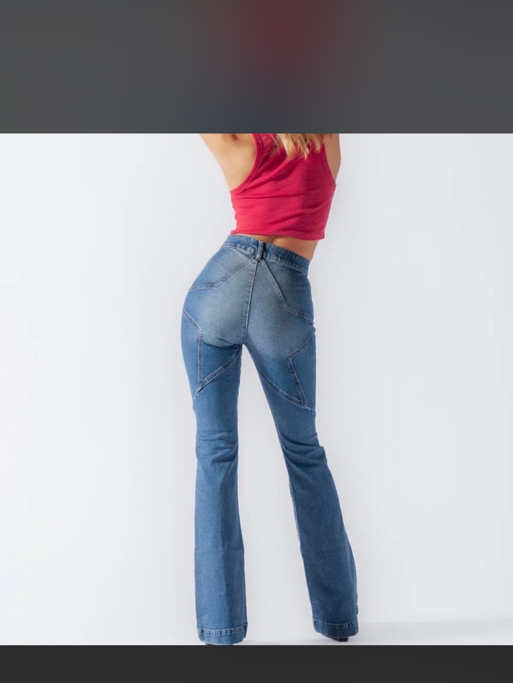REVICE Women's Medium Blue Bootcut Jeans